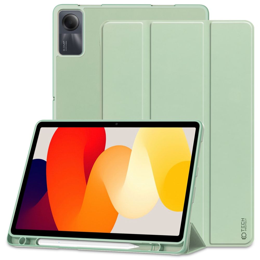 COPERTURA / INVOLUCRO PER XIAOMI REDMI PAD SE 11.0 TECH-PROTECT SC PEN MATCHA GREEN