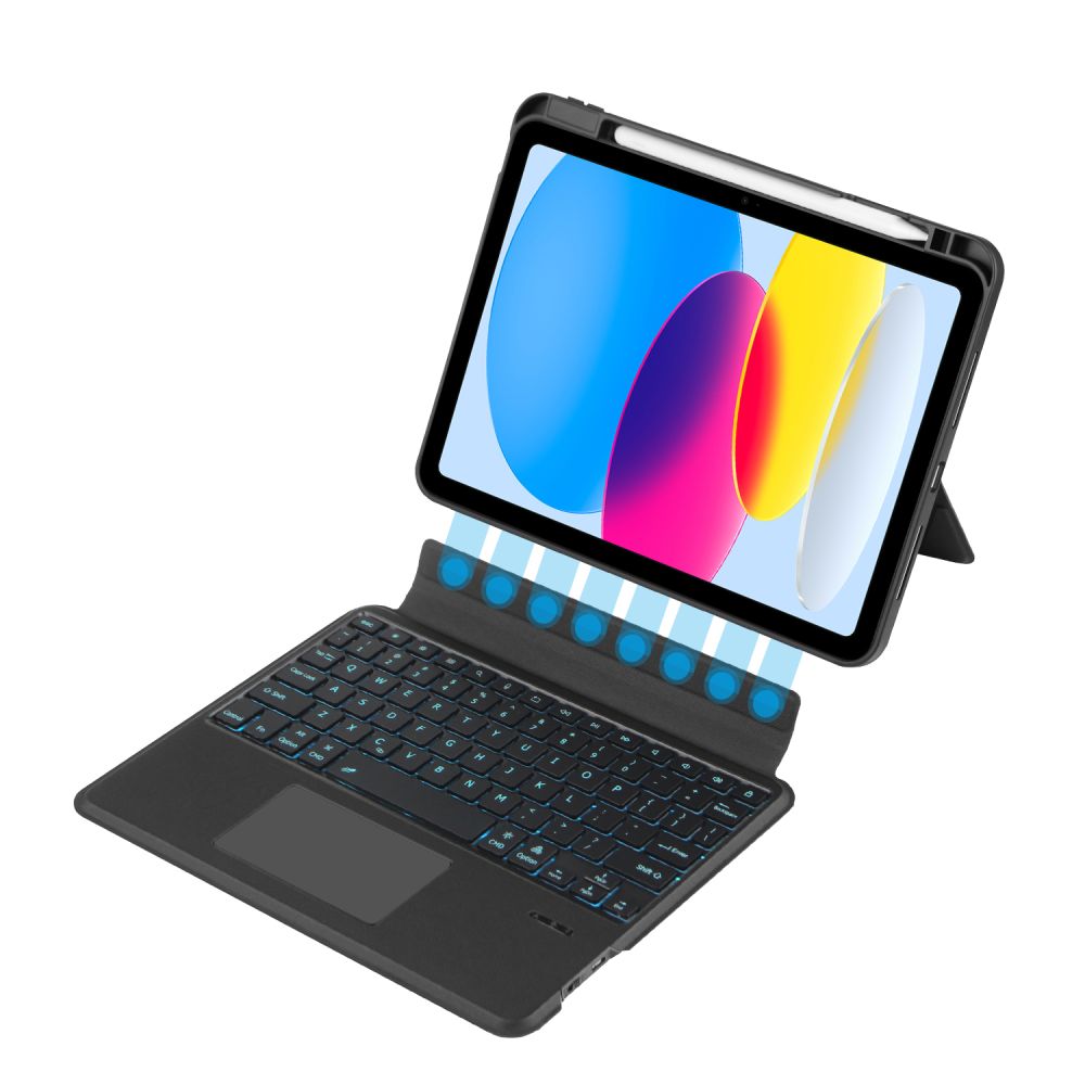 COPERTURA CON TASTIERA PER IPAD 10.9” 10 / 2022 / 11” 11 / 2025 TECH-PROTECT SCMAG PEN NERO
