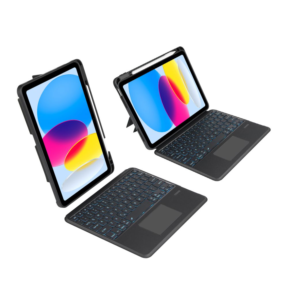 COPERTURA CON TASTIERA PER IPAD 10.9” 10 / 2022 / 11” 11 / 2025 TECH-PROTECT SCMAG PEN NERO