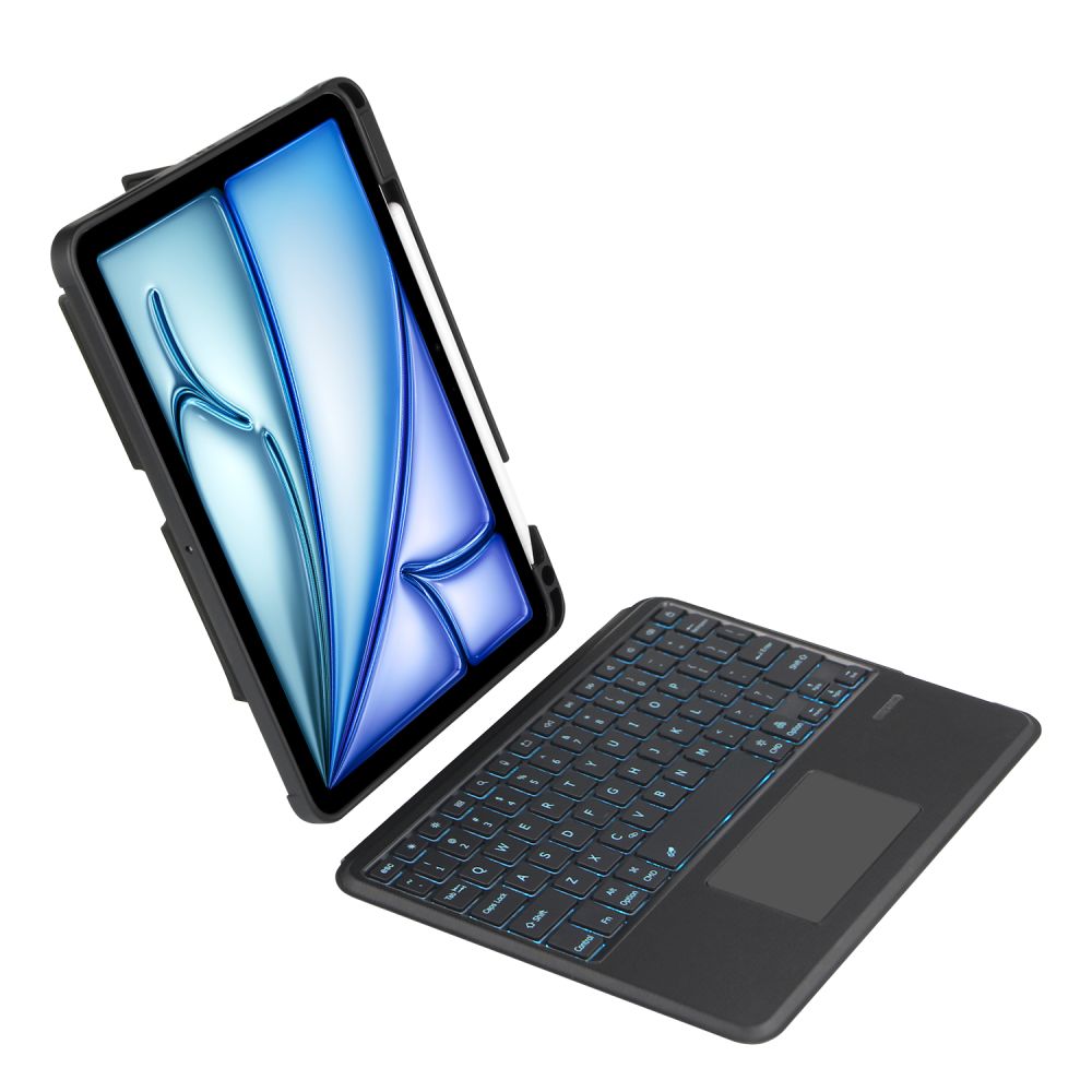 COPERTURA CON TASTIERA PER IPAD AIR 10.9 4 / 5 / 2020-2022 / 11 6 / 2024 TECH-PROTECT SCMAG PEN NERO