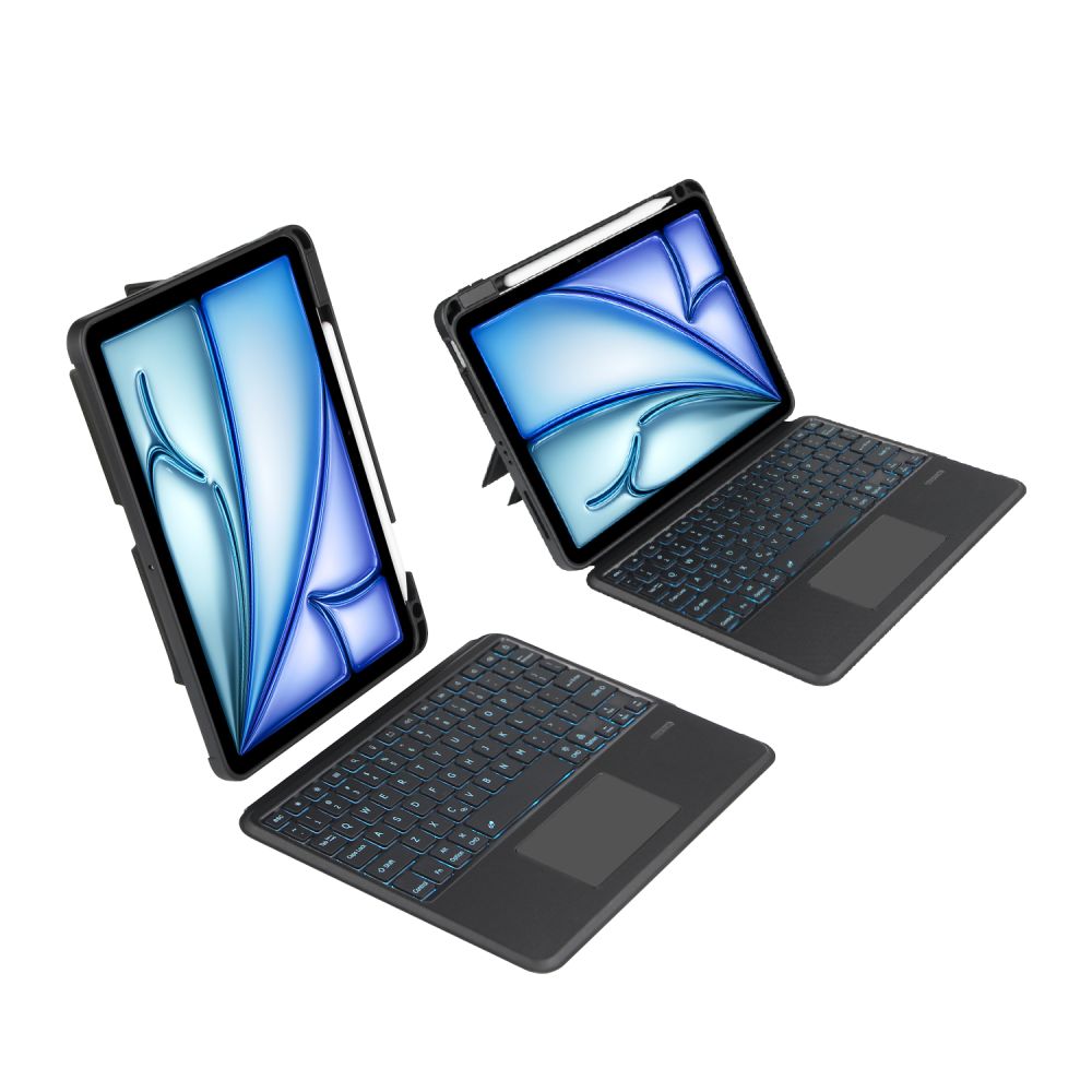 COPERTURA CON TASTIERA PER IPAD AIR 10.9 4 / 5 / 2020-2022 / 11 6 / 2024 TECH-PROTECT SCMAG PEN NERO