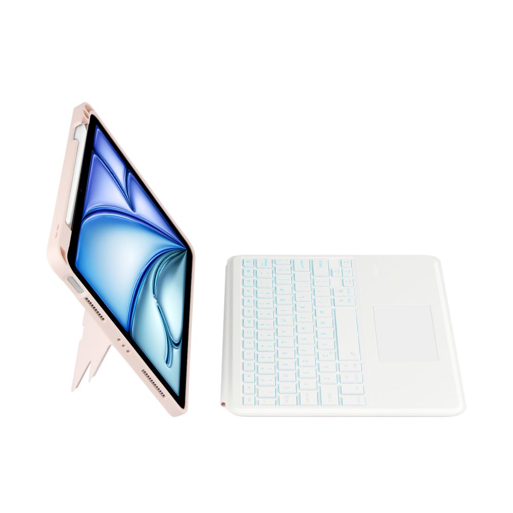 COPERTURA CON TASTIERA PER IPAD AIR 10.9 4 / 5 / 2020-2022 / 11 6 / 2024 TECH-PROTECT SCMAG PEN ROSA
