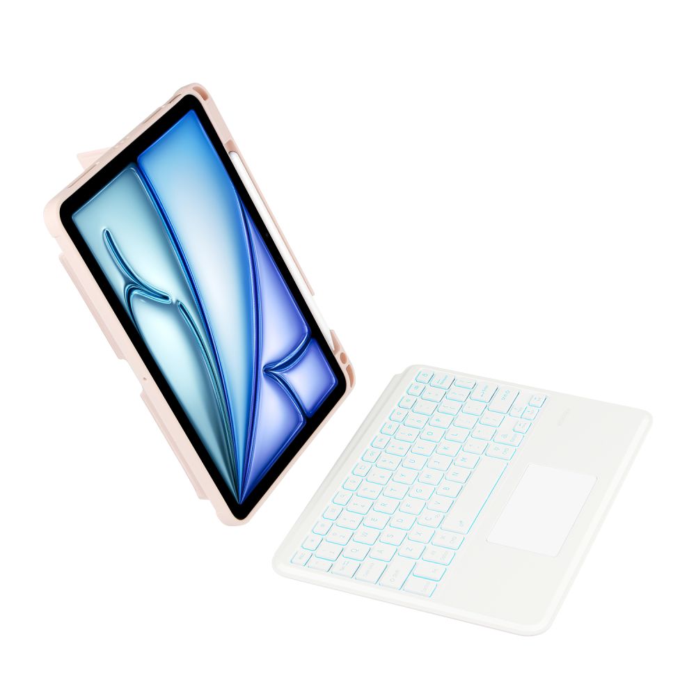 COPERTURA CON TASTIERA PER IPAD AIR 10.9 4 / 5 / 2020-2022 / 11 6 / 2024 TECH-PROTECT SCMAG PEN ROSA
