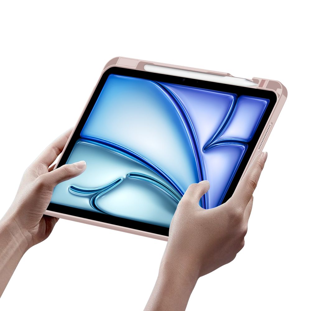 COPERTURA CON TASTIERA PER IPAD AIR 10.9 4 / 5 / 2020-2022 / 11 6 / 2024 TECH-PROTECT SCMAG PEN ROSA
