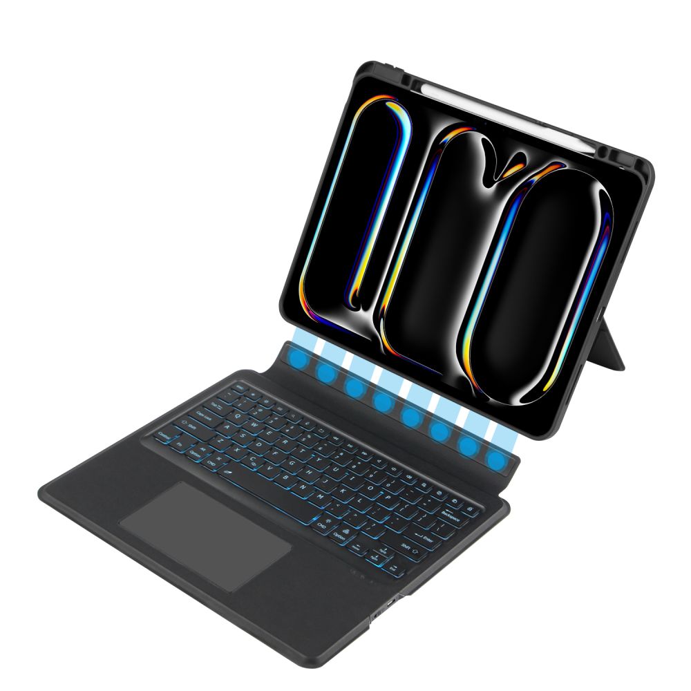 COPERTURA CON TASTIERA PER IPAD PRO 13 7 / 2024 TECH-PROTECT SCMAG PEN NERO