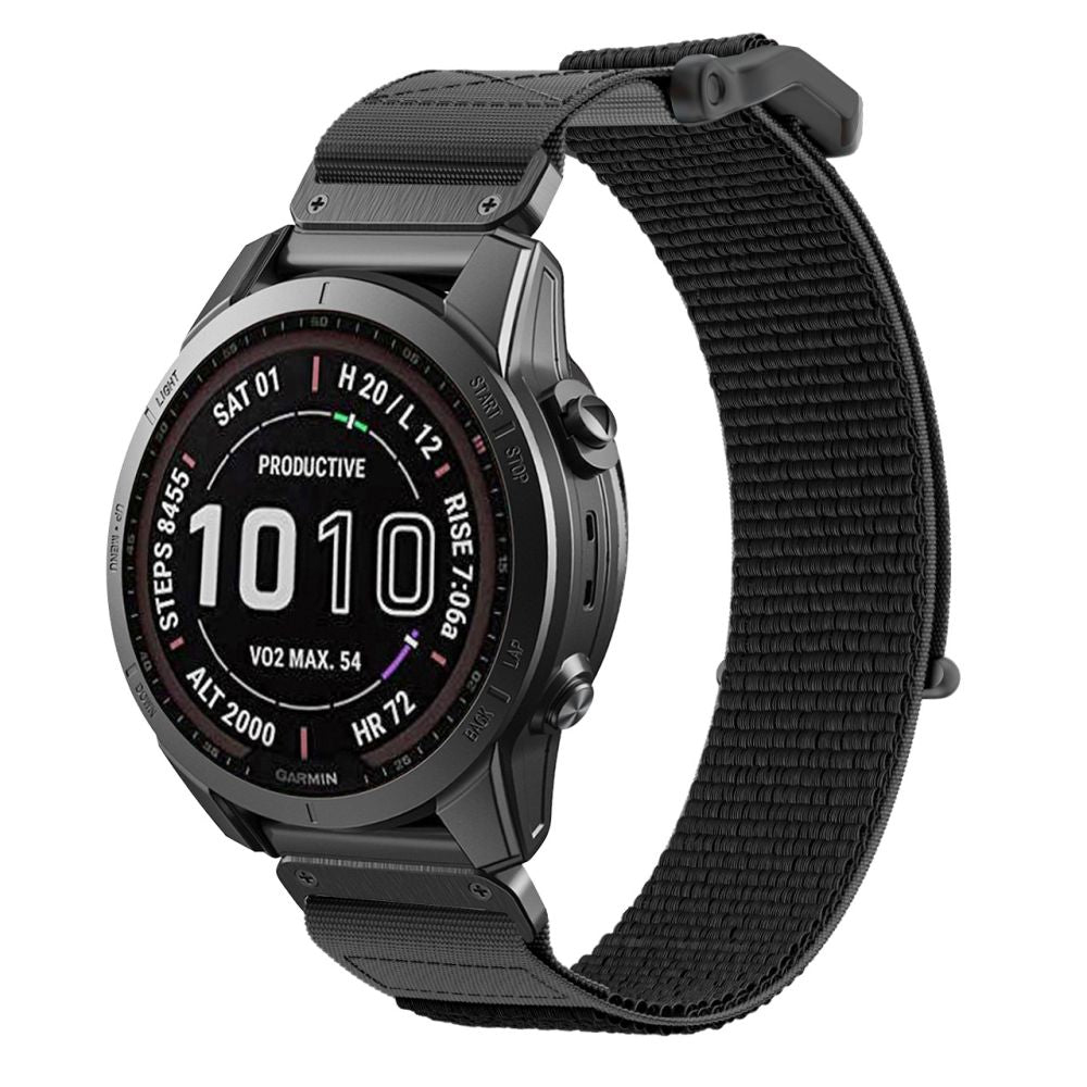 CINTURINO PER GARMIN 26MM FENIX 3 / 5X / 3HR / 5X PLUS / 6X / 6X PRO / 7X TECH-PROTECT SCOUT NERO