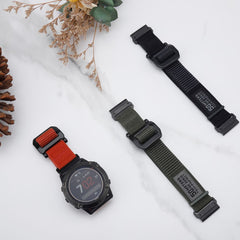 CINTURINO PER GARMIN 26MM FENIX 3 / 5X / 3HR / 5X PLUS / 6X / 6X PRO / 7X TECH-PROTECT SCOUT NERO