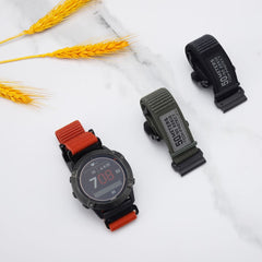 CINTURINO PER GARMIN 26MM FENIX 3 / 5X / 3HR / 5X PLUS / 6X / 6X PRO / 7X TECH-PROTECT SCOUT NERO