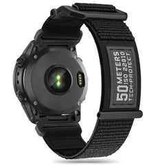 CINTURINO PER GARMIN 26MM FENIX 3 / 5X / 3HR / 5X PLUS / 6X / 6X PRO / 7X TECH-PROTECT SCOUT NERO