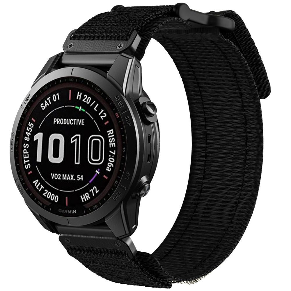 CINTURINO PER GARMIN 26MM FENIX 3 / 5X / 3HR / 5X PLUS / 6X / 6X PRO / 7X TECH-PROTECT SCOUT PRO NERO