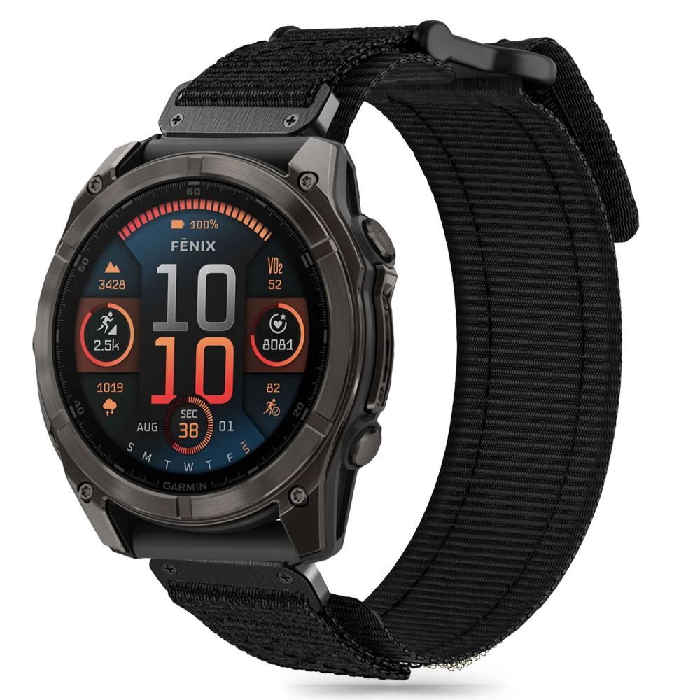 CINTURINO TECH-PROTECT SCOUT PRO GARMIN FENIX 5 / 6 / 6 PRO / 7 / 8 (47 MM) / E NERO