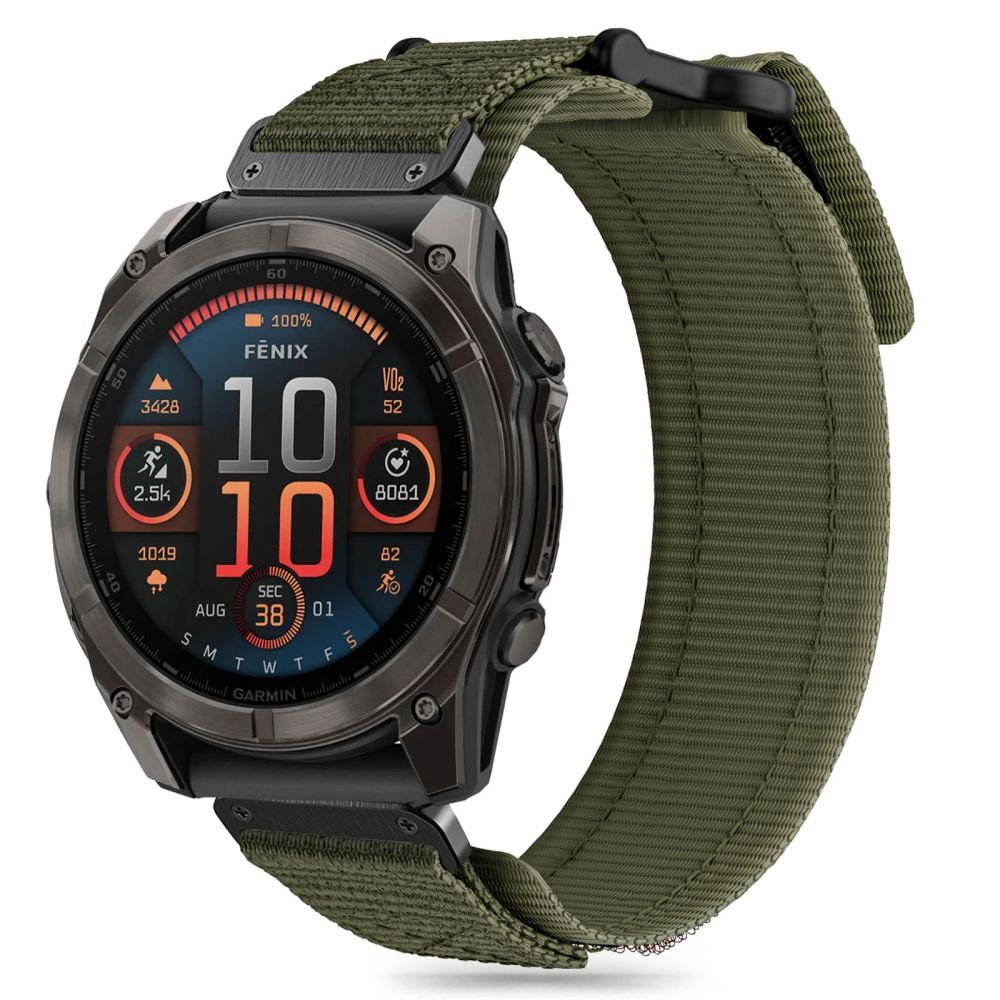 CINTURINO TECH-PROTECT SCOUT PRO GARMIN FENIX 5 / 6 / 6 PRO / 7 / 8 (47 MM) / E VERDE MILITARE