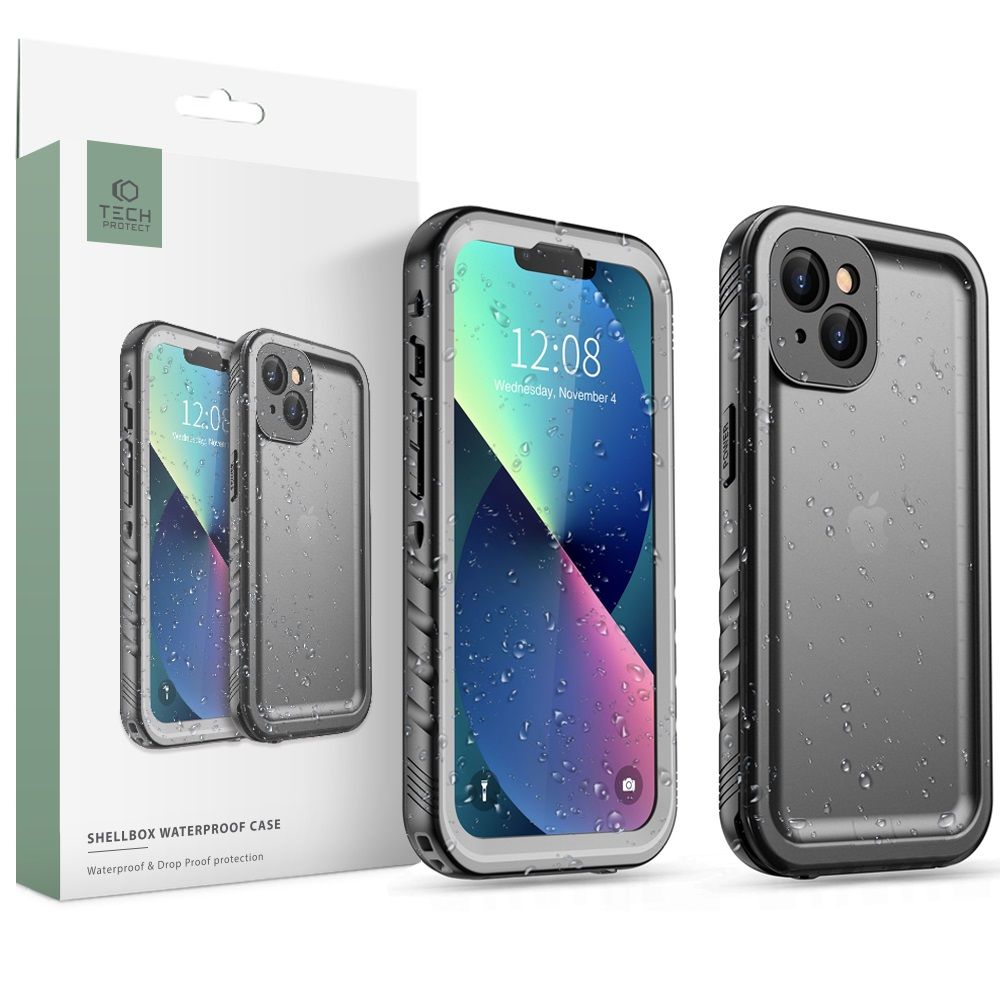 COPERTURA TECH-PROTECT SHELLBOX IP68 IPHONE 13 NERA