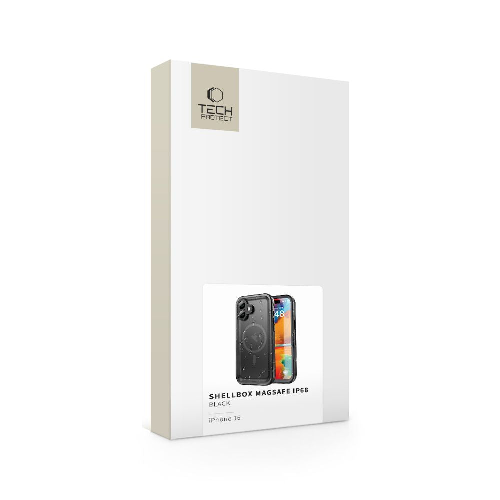 COPERTURA TECH-PROTECT SHELLBOX MAGSAFE IP68 IPHONE 16 NERA