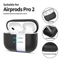 CUSTODIA TECH-PROTECT IN SILICONE PER APPLE AIRPODS PRO 1 / 2 NERA