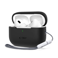 CUSTODIA TECH-PROTECT IN SILICONE PER APPLE AIRPODS PRO 1 / 2 NERA