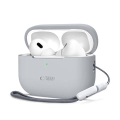 CUSTODIA TECH-PROTECT SILICONE APPLE AIRPODS PRO 1 / 2 GRIGIO CRAYON