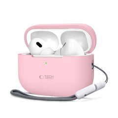 CUSTODIA TECH-PROTECT IN SILICONE PER APPLE AIRPODS PRO 1 / 2 ROSA POLVEROSA
