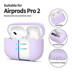 CUSTODIA TECH-PROTECT IN SILICONE PER APPLE AIRPODS PRO 1 / 2 LAVANDA