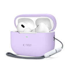 CUSTODIA TECH-PROTECT IN SILICONE PER APPLE AIRPODS PRO 1 / 2 LAVANDA