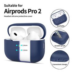 COPERTURA TECH-PROTECT IN SILICONE PER APPLE AIRPODS PRO 1 / 2 BLU NAVY