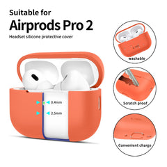 COPERTURA TECH-PROTECT IN SILICONE PER APPLE AIRPODS PRO 1 / 2 ARANCIONE NEON