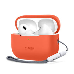 COPERTURA TECH-PROTECT IN SILICONE PER APPLE AIRPODS PRO 1 / 2 ARANCIONE NEON