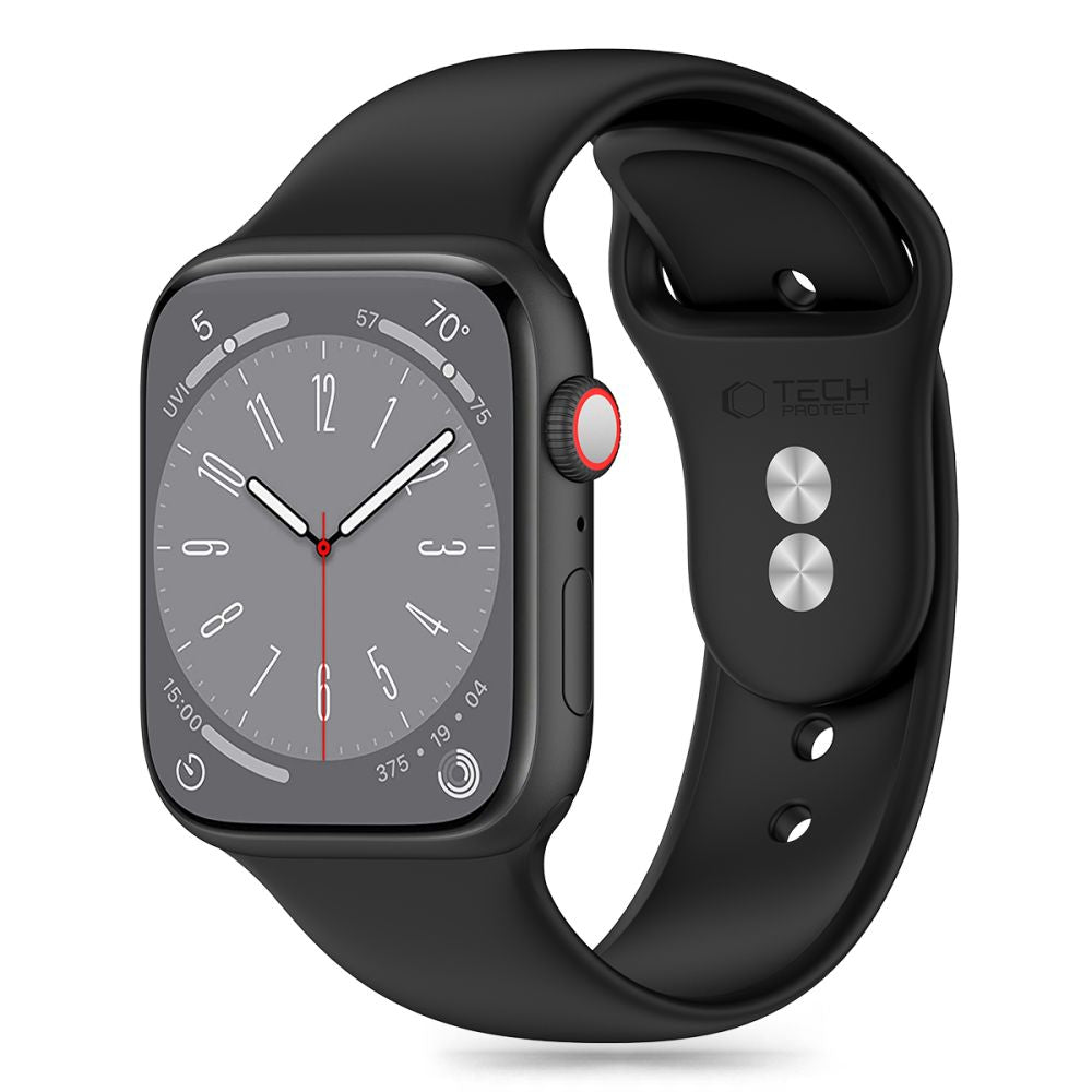 CINTURINO TECH-PROTECT IN SILICONE PER APPLE WATCH 6 / 7 / 8 / 9 / 10 / SE (40 / 41 / 42 MM) NERO