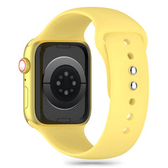 CINTURINO TECH-PROTECT IN SILICONE PER APPLE WATCH 6 / 7 / 8 / 9 / 10 / SE (40 / 41 / 42 MM) GIALLO CANARINO