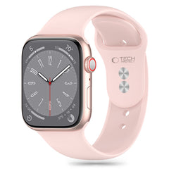 CINTURINO TECH-PROTECT IN SILICONE PER APPLE WATCH 6 / 7 / 8 / 9 / 10 / SE (40 / 41 / 42 MM) ROSA CHIARO
