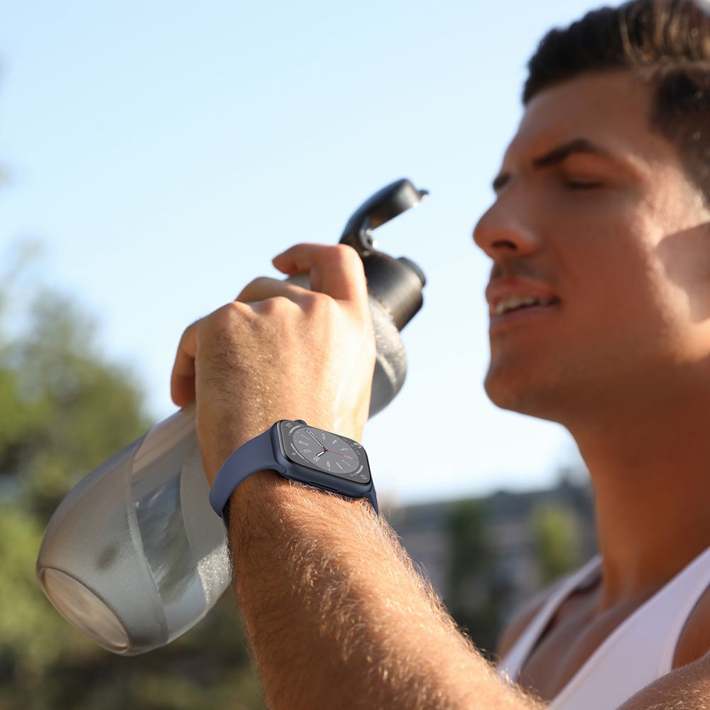CINTURINO TECH-PROTECT IN SILICONE PER APPLE WATCH 6 / 7 / 8 / 9 / 10 / SE (40 / 41 / 42 MM) STARLIGHT