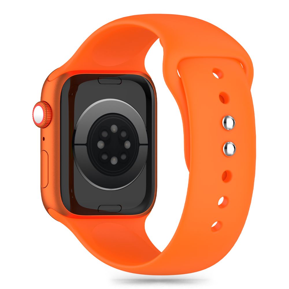 CINTURINO DOOP IN SILICONE PER APPLE WATCH 6 / 7 / 8 / 9 / 10 / SE / ULTRA 1 / 2 (44 / 45 / 46 / 49 MM) ARANCIONE VIVACE