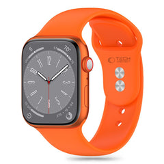 CINTURINO DOOP IN SILICONE PER APPLE WATCH 6 / 7 / 8 / 9 / 10 / SE / ULTRA 1 / 2 (44 / 45 / 46 / 49 MM) ARANCIONE VIVACE
