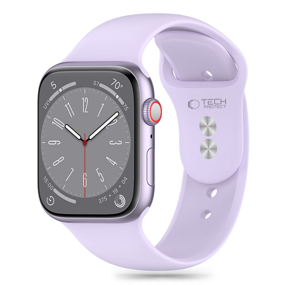 CINTURINO DOOP IN SILICONE PER APPLE WATCH 6 / 7 / 8 / 9 / 10 / SE / ULTRA 1 / 2 (44 / 45 / 46 / 49 MM) ELEGANTE VIOLA