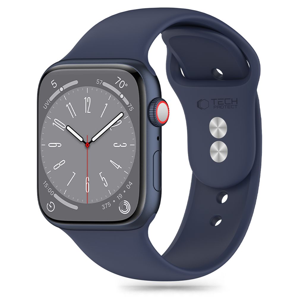 CINTURINO DOOP IN SILICONE PER APPLE WATCH 6 / 7 / 8 / 9 / 10 / SE / ULTRA 1 / 2 (44 / 45 / 46 / 49 MM) BLU NOTTE