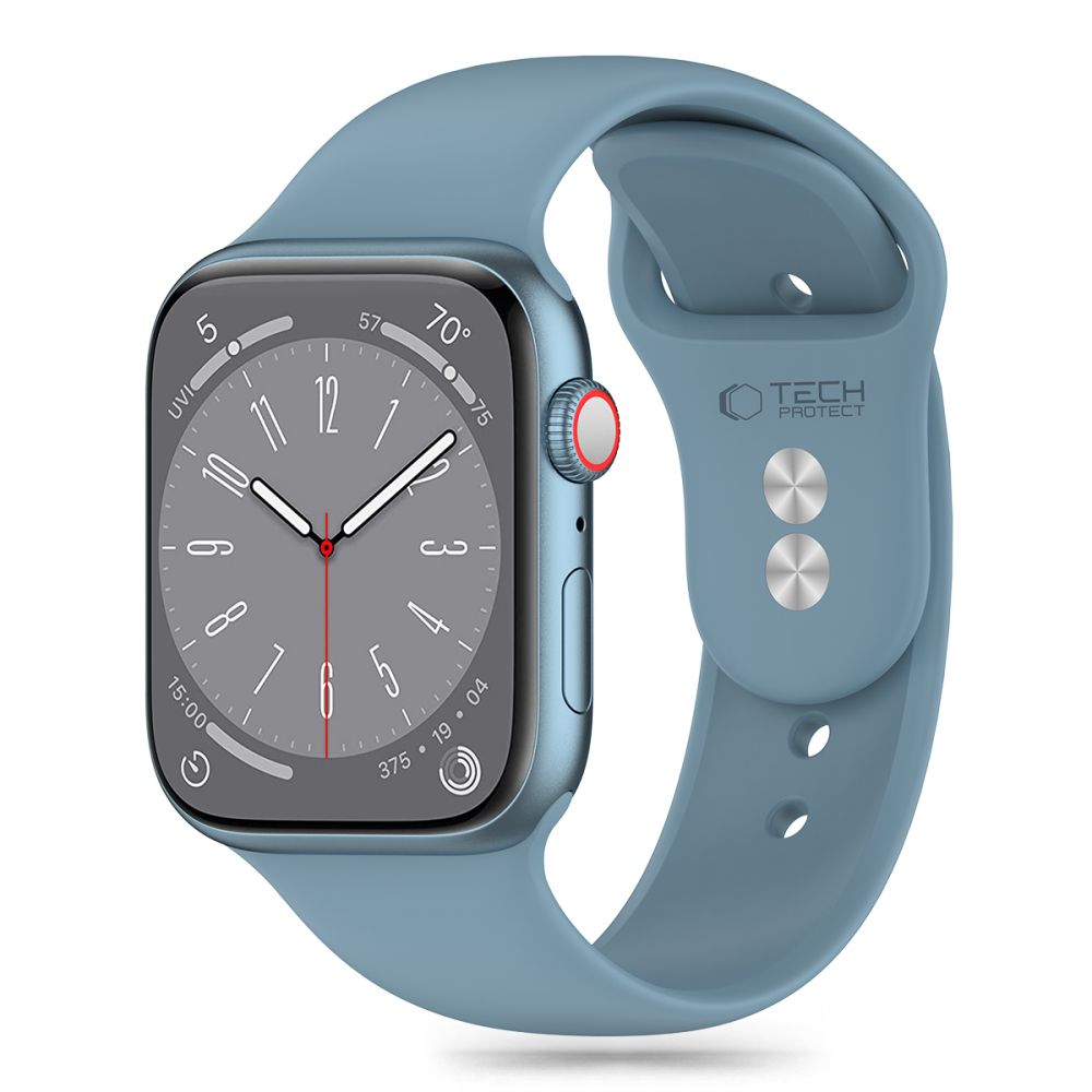 CINTURINO DOOP IN SILICONE PER APPLE WATCH 6 / 7 / 8 / 9 / 10 / SE / ULTRA 1 / 2 (44 / 45 / 46 / 49 MM) BLU INVERNALE