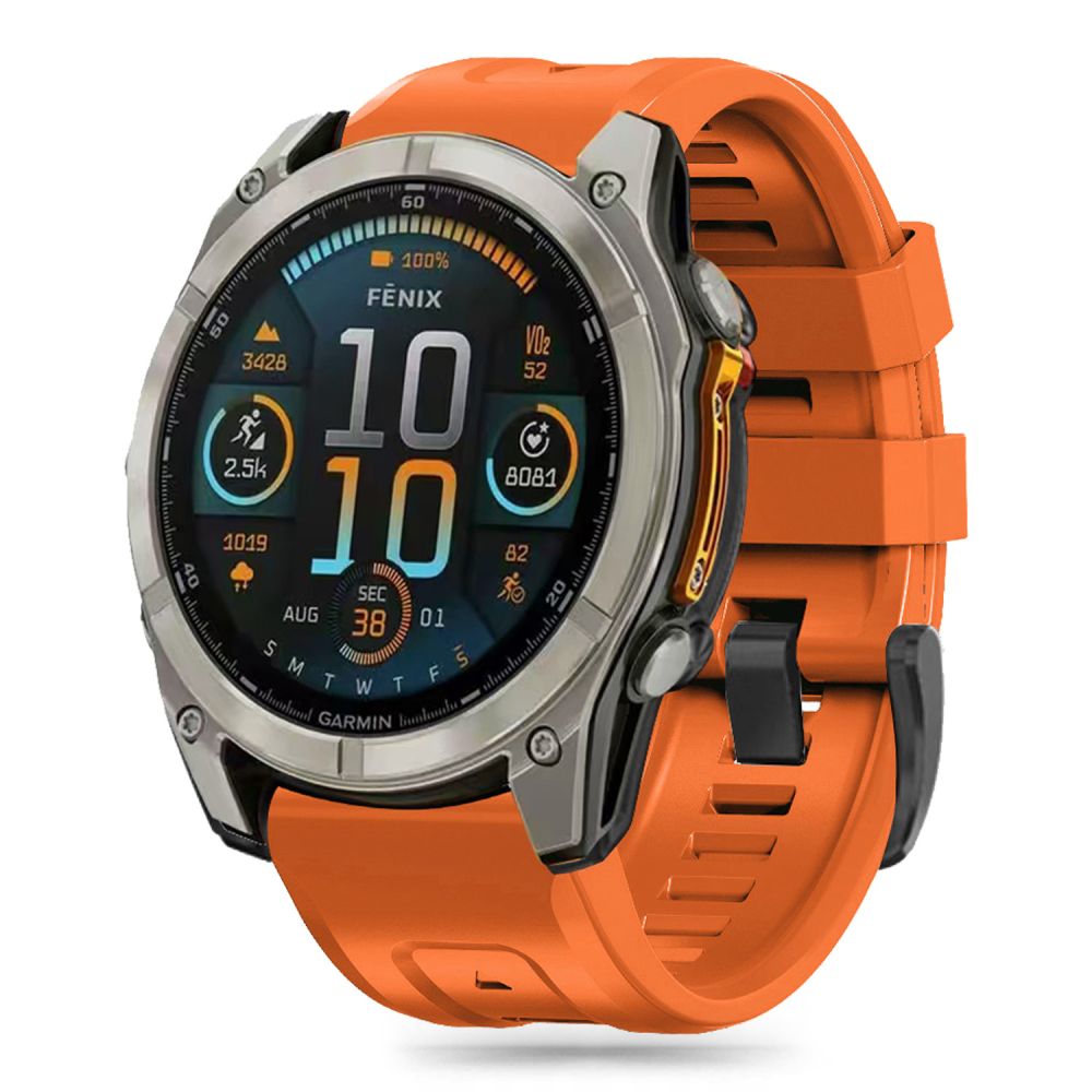CINTURINO TECH-PROTECT IN SILICONE PER GARMIN FENIX 5 / 6 / 6 PRO / 7 / 8 (47 MM) / E ARANCIONE