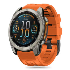 CINTURINO TECH-PROTECT IN SILICONE PER GARMIN FENIX 5 / 6 / 6 PRO / 7 / 8 (47 MM) / E ARANCIONE