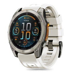 CINTURINO TECH-PROTECT IN SILICONE PER GARMIN FENIX 5S / 5S PLUS / 6S / 6S PRO / 7S / 8 (43 MM) TITANIO