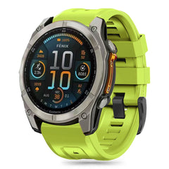 CINTURINO TECH-PROTECT IN SILICONE PER GARMIN FENIX 5X / 5X PLUS / 6X / 6X PRO / 7X / 8 (51 MM) LIME