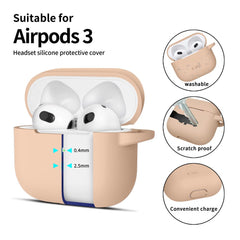 COPERTURA TECH-PROTECT SILICONE HOOK APPLE AIRPODS 3 CAFFE LATTE