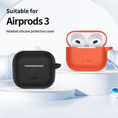 COPERTURA TECH-PROTECT SILICONE HOOK APPLE AIRPODS 3 GRIGIO CRAYON