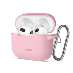 COPERTURA TECH-PROTECT SILICONE HOOK APPLE AIRPODS 3 ROSA POLVERE