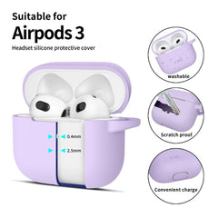 COPERTURA TECH-PROTECT SILICONE HOOK APPLE AIRPODS 3 LAVANDA