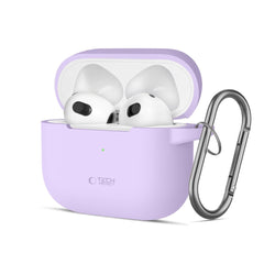 COPERTURA TECH-PROTECT SILICONE HOOK APPLE AIRPODS 3 LAVANDA