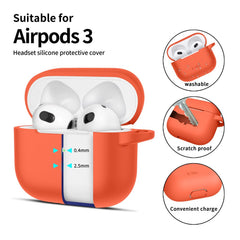 COPERTURA TECH-PROTECT SILICONE HOOK APPLE AIRPODS 3 NEON ORANGE