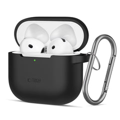 CUSTODIA TECH-PROTECT SILICONE HOOK APPLE AIRPODS 4 NERA