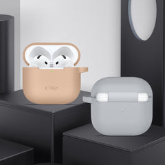 CUSTODIA TECH-PROTECT SILICONE HOOK APPLE AIRPODS 4 GRIGIO CRAYON