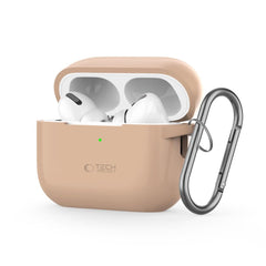 CUSTODIA TECH-PROTECT SILICONE HOOK APPLE AIRPODS PRO 1 / 2 CAFFÈ LATTE