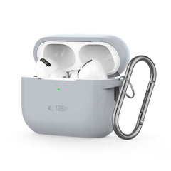 CUSTODIA TECH-PROTECT SILICONE HOOK APPLE AIRPODS PRO 1 / 2 GRIGIO CRAYON